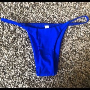 dark blue bikini bottoms